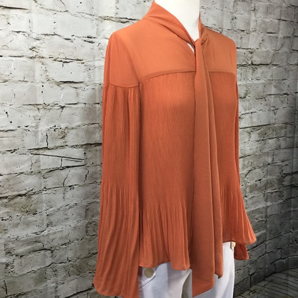 ILY COUTURE * Top with pleats and tie - Picture 6 of 8